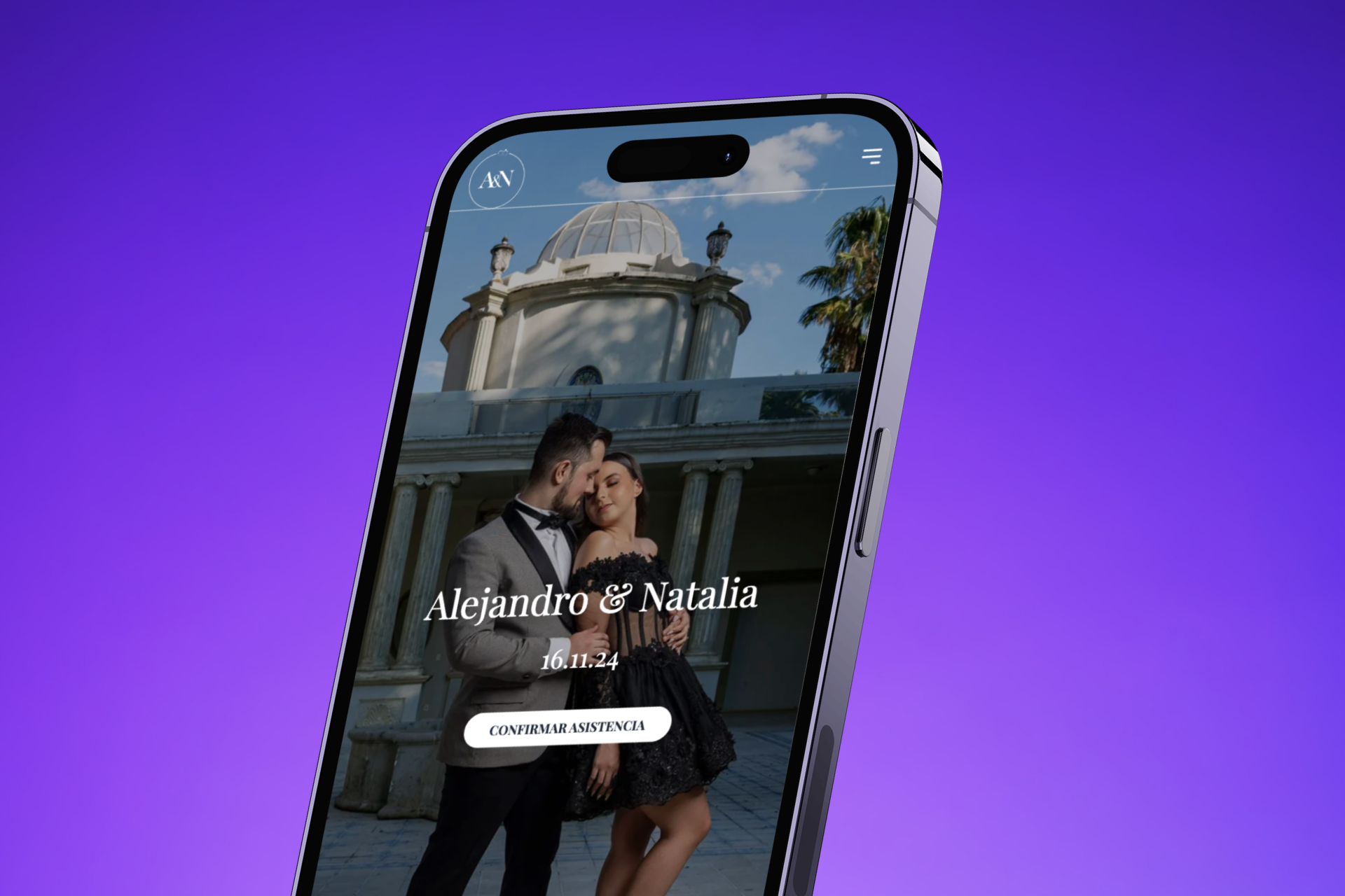 Sitio Web de Boda - Alejandro & Natalia