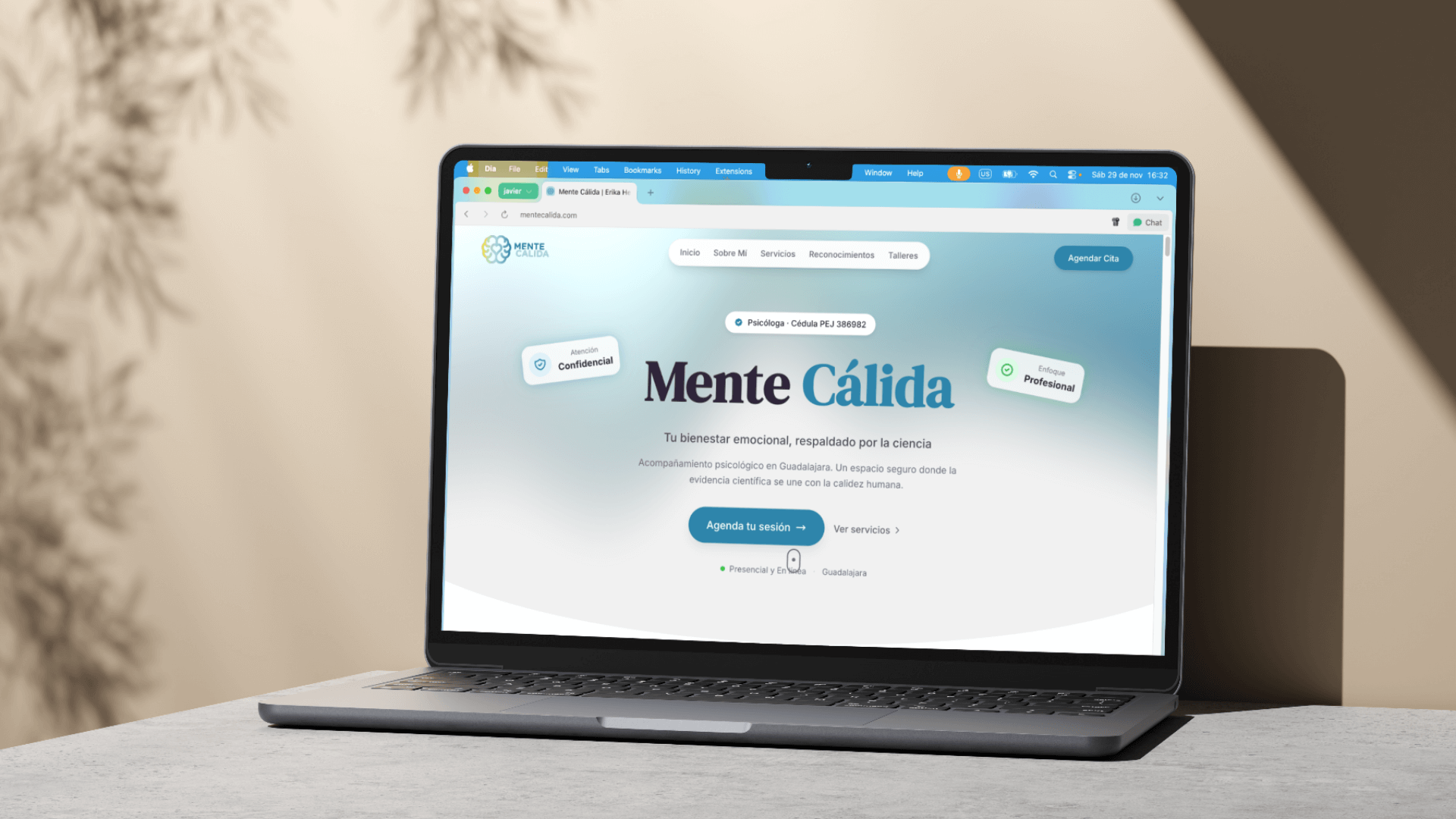 Mente Cálida - Sitio Web y Branding - Imagen 1